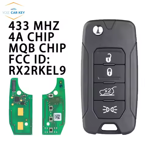 YOSE For 2016 2017 2018 Jeep Renegade RX2RKEL9 2ADFTFI5AM433TX 433.92MHz 4A /48Chip SIP22 Blade Keyl