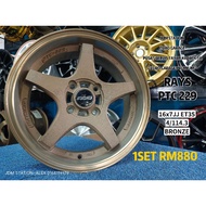 RAYS PTC229 16INC SPORT RIM BARU WAJA PERSONA IRIZ SAGA