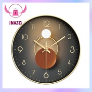 Inaso Jam Dinding Besar Ruang Tamu Kamar Minimalis Jam Analog Dinding Bulat Dekorasi Rumah Pajangan 