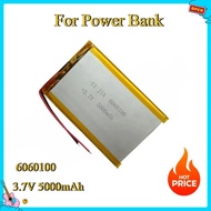 New 6060100 Rechargeable High Large Capacity LiPo Battery Cell 3.7V 5000mAh Lithium Polymer Battery 