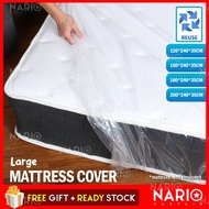 NARIO Large Mattress Plastic Bag Cover Protector Thick Bed Cover PE Plastic for Moving Home Sarung Plastik Tilam 塑膠袋