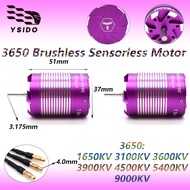 3650 Brushless Sensorless Motor 1650KV 3100KV 3600KV 3900KV 4500KV 5400KV 9000KV for 1/10 WLtoys HSP