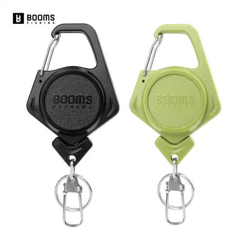 Booms Fishing XW80 2pcs Retractable KeyChain Buckle Accessories 70cm Badge Holder Fishing Zinger Ret