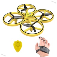 carrieyingg ZF04 RC Drone Mini Infrared Induction Hand Control Drone Altitude Hold 2 Controllers Qua