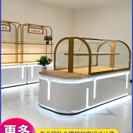 Bread display cabinet, cake and pastry titanium-plated island cabinet, display rack, commercial bake