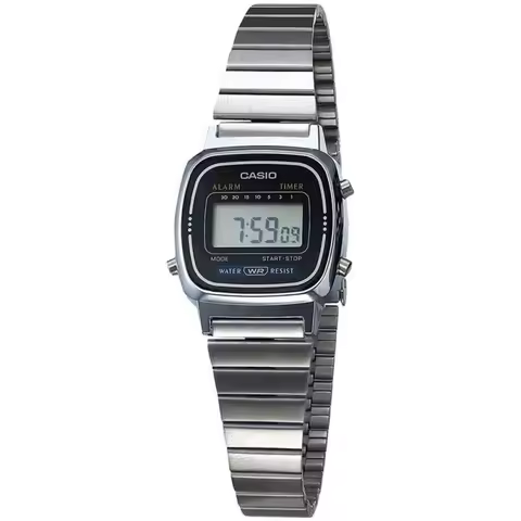 Casio la670wa-1df women's watch silver color