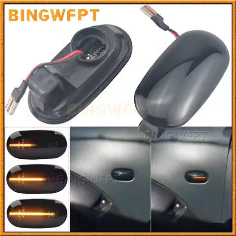 2PCS Dynamic For Mitsubishi Triton/L200(KA/KB) 2005-2015 LED Side Marker Blinker Light Turn Signal L