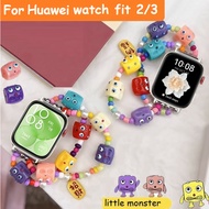 Little Monster Colorful Dopamine Huawei Watch Fit 3 Strap Replacement Huawei Watch Fit3 Strap Colorf