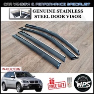Bmw X5 (E70) 2007 - 2013 WPS Injection Door Visor With Stainless Steel Lining