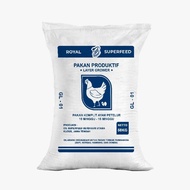 Terbaru Pakan Jadi Ayam Petelur Dara/Pullet./Grower Umur 10 - 16 Minggu 50 Kg / 1 Karung ROYAL Super