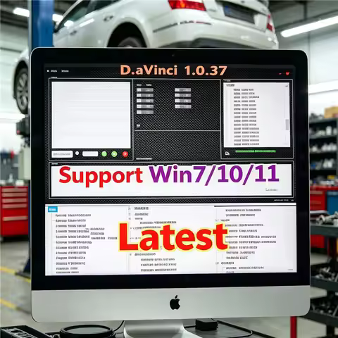 Latest D.avinci 1.0.37 Full Function Software Support Win7/10/11, Fit K.ESS/K.TAG 3 With Lifetime Ac