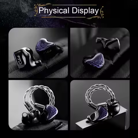 Kinera Celest Wyvern Black Game Wired Best HiFi In-Ear IEMs Earphone LCP Dynamic Driver Monitor Head