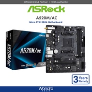 [FAST SHIP] ASRock A520M/AC | Micro ATX | DDR4 Motherboard
