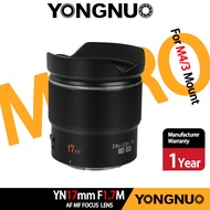 YONGNUO YN17mm F1.7M Wide-angle Prime Lens MFT M4/3 Mount for Olympus Panasonic MFT Cameras GH5 G9 G