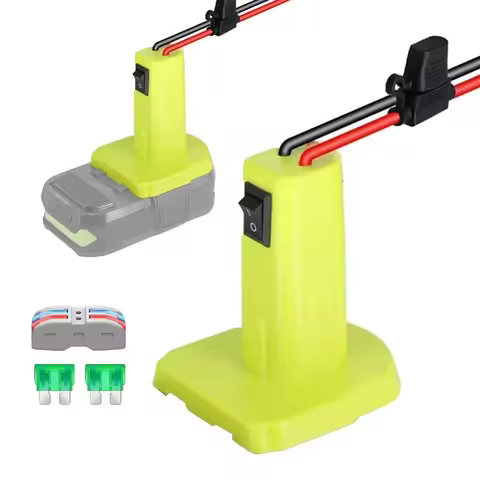 Power Wheels Adapter for Ryobi 18V Battery DIY Power Connector Adapter with Built-in Switch and Fuse