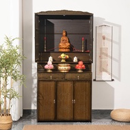 WJNew Chinese Style Clothes Closet God of Wealth Cabinet Altar Altar Buddha Shrine Household Incense Burner Table Cabine