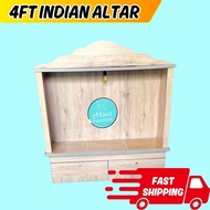 eHauz beautiful 4ft plywood Low Indian Prayer Altar- Almari Sembahyang Indian Altar Prayers Cabinet 