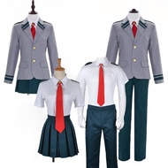 Todoroki Shouto School Uniform Boku no Hero Academia Cosplay Costume Ochaco Uraraka Summer School Su