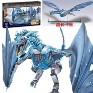 Compatible Lego Game of Thrones Frost Dragon Model Building Blocks Assembling Toys