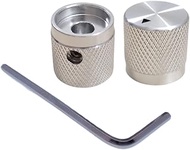 Szliyands 2 Pack Aluminum Rotary Electronic Control Potentiometer Knob,for 0.23'' Diameter Shaft, 0.