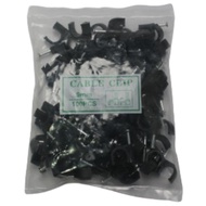 5PACKS 100PCS ROUND TYPE CABLE CLIPS PVC NAIL CABLE WIRE CLIP WALL HANGING CLAMP C CLAMP 4mm to 16m