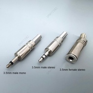 3.5mm mono/Stereo 2pole 3pole Metal Male female Jack Plug Solder audio socket adapter socket connect