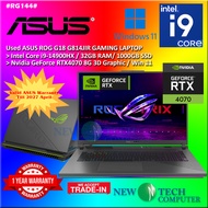 #RG144 USED ASUS ROG G18 Gaming Laptop G814JIR intel i9-14900HX 32GB 1TB SSD NVIDIA RTX4070 RTX 4070