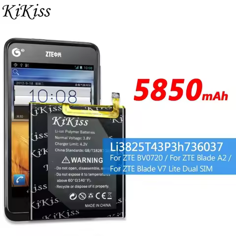 Long-lasting 3600mAh Mobile Phone Battery for ZTE BV0720/For ZTE Blade A2/For ZTE Blade V7 Lite Dual