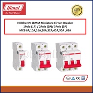 HIMEL MCB 3P HDB3WH MCB C-CURVE  3Pole 6KA 6A,10A,16A,20A,32A,40A,63A