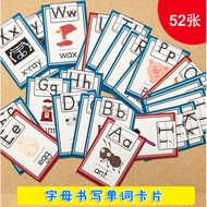 [Dad Spelling] Alphabet Letter Spelling Flash Card Kindergarten 26 Letter Card Teaching Aids Card