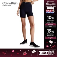 CALVIN KLEIN กางเกงเลกกิ้งขาสั้น เอวสูง High Waist Shorts รุ่น GWS4L728 BAE - สีดำ