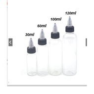 Combo 10 Bottles Of 30ml (1 oz) 120ml (4oz) Transparent Plastic For Tattoo Ink.Water