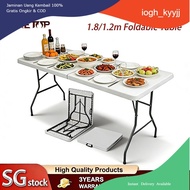 [SG Stock] Foldable Multifunctional HDPE Table 1.22m/1.8m Study/Dining Table 可折叠多用途桌子