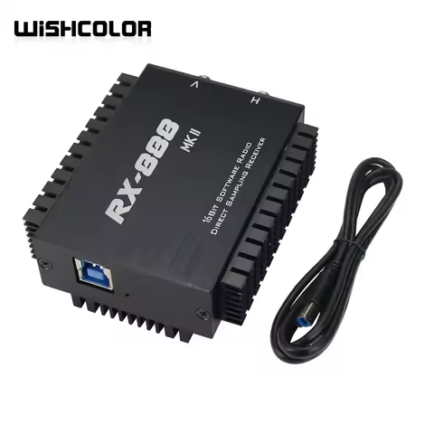 New RX888 MK2 SDR Radio Receiver SDR Ham Radio Receiver LTC2208 16Bit ADC Direct Sampling R828D HF V