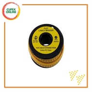 KSS FM Flat Cable Marker Symbol/No./Alphabet -, /, 0-9, A-X (cupex)