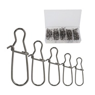 Ackibbik 100pcs Fishing Snaps Duo Lock Snaps Swivel Fishing Clips for Saltwater Fast Change Snaps Co