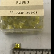 Dx Micro Fuse Fuse Fuse Fuse Plug In Motorcycle 20A Yellow