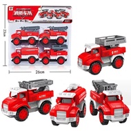 Set of 4 toy cars, airplanes, motorbikes, construction vehicles, fire trucks, cheap toy cars for chi
