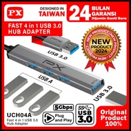PX Hub Converter USB 3.0 to USB 3.0 5 Gbps Laptop 4 in 1 PX UCH04A