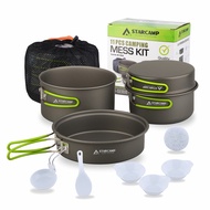 STARCAMP Portable Outdoor Camping Camping Hard Alumina Pot Set 11-Piece Set Camping Cookware Set