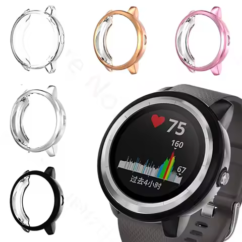 TPU Watch Cover For Garmin Vivoactive 3 3 Music Plating Screen Protector Case Frame Bumper For Garmi