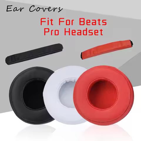 Earpads For Beats Pro Headset Dr Dre PRO DETOX Headphone Headpad Sheepskin Earcushions
