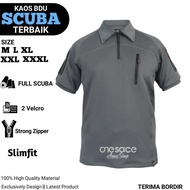 Promo / Terlaris Terbaru Kaos BDU Tactical Full Scuba Combat Polos Lengan Pendek Slimfit