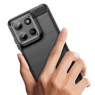 Luxury Carbon Fiber Case for moto g15 Shockproof Silicone Back Cover for Motorola G15 Full Protectiv