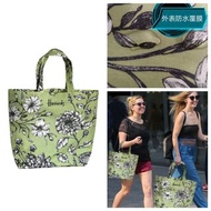 Harrods 綠色花卉防水手提袋