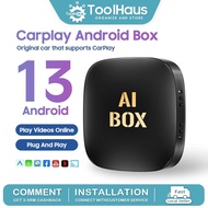 TOOLHAUS Carplay Ai Box 8+128Gb Android 13 Wired To Wireless Carplay Adapter Android Auto With Hdmi