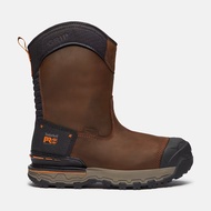 Men's Pro Boondock Ultralight Pull-On Composite Waterproof Work Boot  Color: Medium Brown Full-Grain