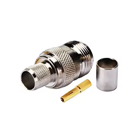 50PCS N Female L16 Female Connector Crimp RG213 RG214 7DFB LMR400 Cables