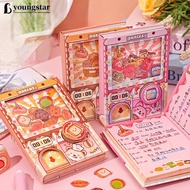 YOUNGSTAR Cartoon Bread Snakes Notebooks Reusable Stress Relief Capsule Toy School Study Stationery 