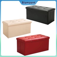 Storage Stool PU Leather Sofa Storage Folding Sofa Bench Storage Box Large Capacity sofa Organizer B